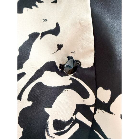 JS Collections | Black & Cream Cocktail Party Jacket | Sz 10 - Picture 5 of 11